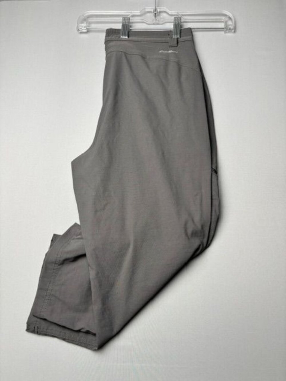 Eddie Bauer Women's Cargo Capri Pants Size 10 Gray Hiking Outdoor Travel Utility